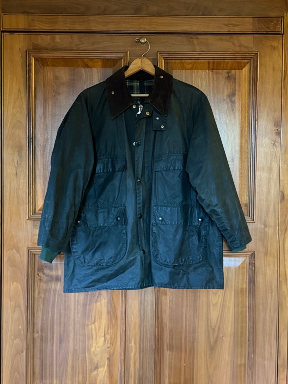 Vintage Barbour Bedale Waxed Cotton Field Jacket